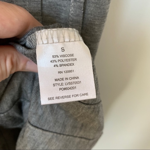 Olive + Oak Pleated Gray Thin Strap Dress Size S - Picture 3 of 6